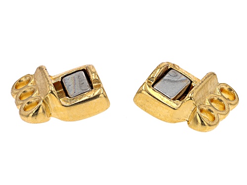 2-Strand Magnetic Clasp Set of 4 in Gold Tone Appx 14x8mm