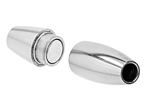 Stainless Steel Glue-in Magnetic Clasp Set of Appx 10 Pieces Appx 17x8mm