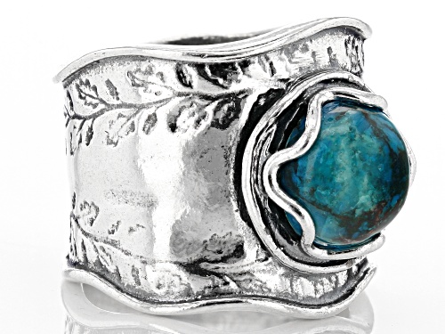 Chrysocolla Sterling Silver Ring - Size 8