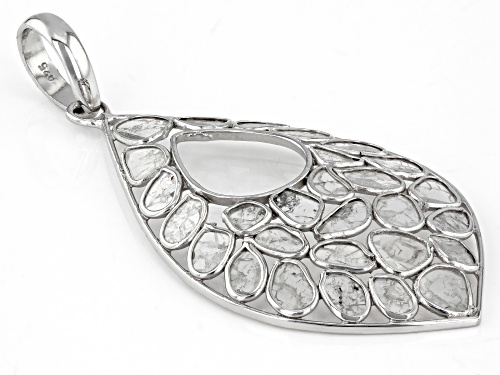 Artisan Collection of India™ Polki Diamond Sterling Silver Pendant