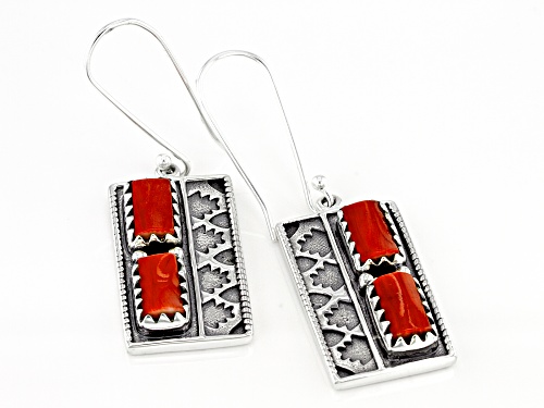Artisan Collection of India™ Bamboo Coral Sterling Silver Earrings