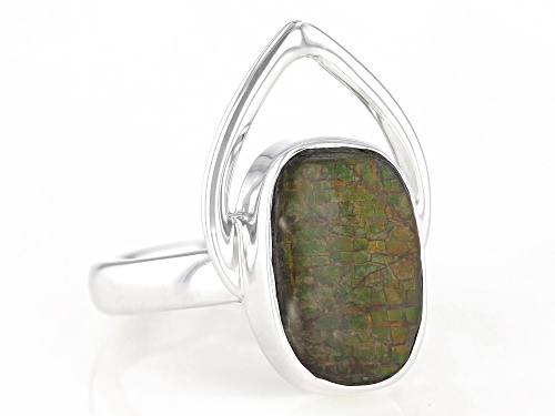 Artisan Collection of India™ Ammolite Doublet Sterling Silver Ring - Size 8