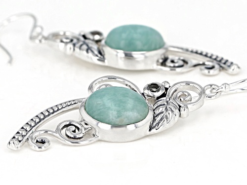 Artisan Collection of India™ Amazonite With 0.14ct Blue Topaz Sterling Silver Earrings