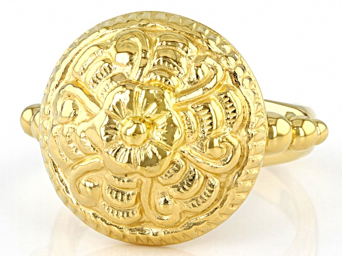 Artisan Collection Of India™ 18K Gold Over Sterling Silver Tribal Ring - Size 8