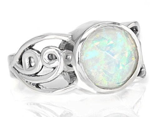 Artisan Collection of India™ 1.24ctw Ethiopian Opal Rose Cut Sterling Silver Ring - Size 9