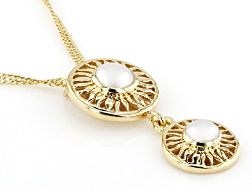 Artisan Collection of India™ 4-5mm Cultured Freshwater Pearl 18K Yellow Gold Over Silver Pendant