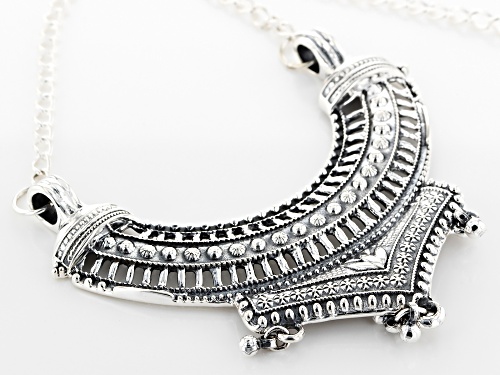 Artisan Collection Of India™ Oxidized Sterling Silver Statement Necklace - Size 18