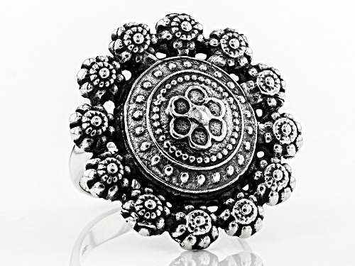 Artisan Gem Collection of India, Sterling Silver Tribal Ring - Size 5