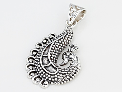Artisan Gem Collection Of India, Sterling Silver Peacock Pendant