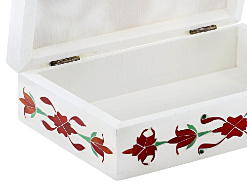 Artisan Collection of India™ Alabaster Box With Mixed Stones.