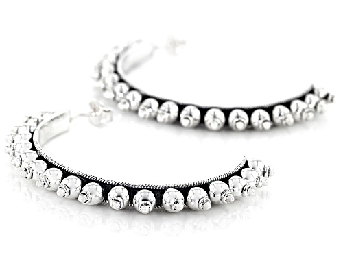 Artisan Collection Of India™ Sterling Silver J-Hoop Earrings