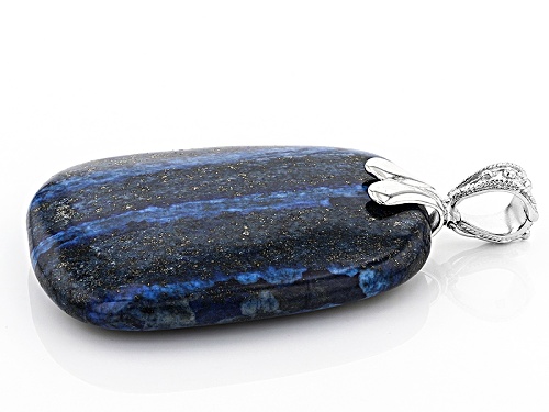 Trapezoid Cabochon Lapis Lazuli Sterling Silver Enhancer