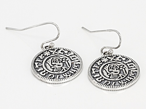 Artisan Collection Of Ireland™ Viking Coin Replica Sterling Silver Dangle Earrings