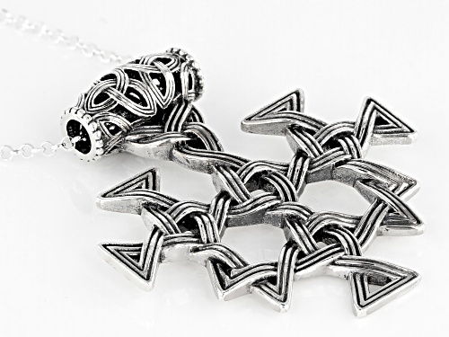 Artisan Collection Of Ireland™ Sterling Silver Viking Design Pendant/Slide With Chain