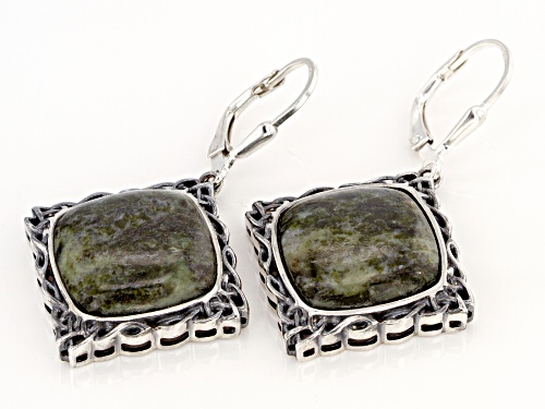 Artisan Collection of Ireland™ Connemara Marble Sterling Silver Celtic Earrings.