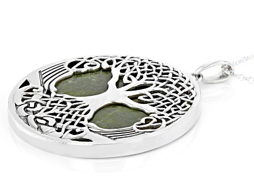 Artisan Collection of Ireland™ Connemara Marble Tree of Life Sterling Silver Pendant With Chain