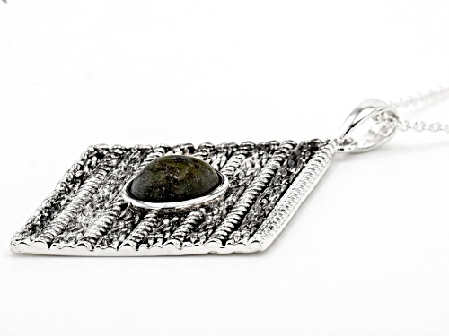 Artisan Collection Of Ireland™ Connemara Marble Silver Tone Pendant Chain