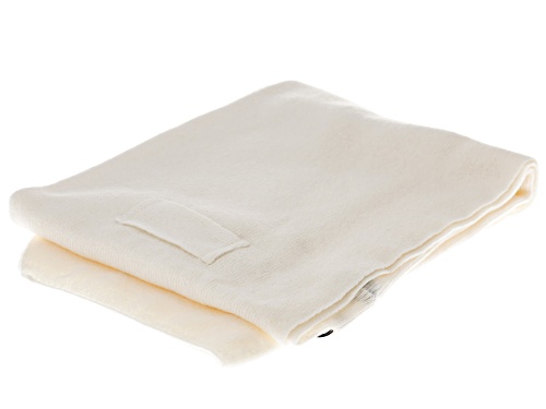Artisan Collection of Ireland™ White Lambswool Draped Shawl