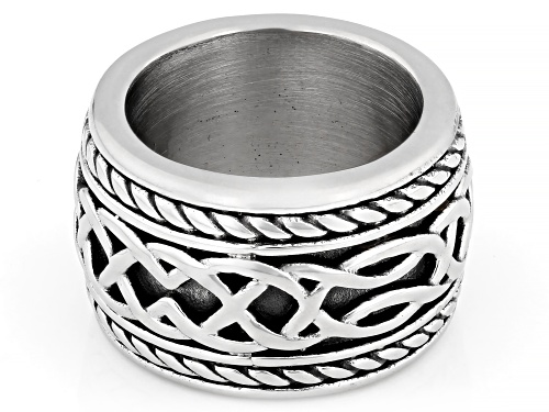 Artisan Collection of Ireland™ Stainless Steel Viking Celtic Band Ring - Size 7