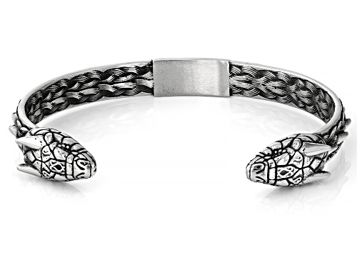 Artisan Collection of Ireland™ Stainless Steel Viking Dragon Cuff Bracelet