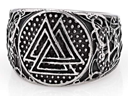 Artisan Collection of Ireland™ Stainless Steel Valknut Viking Ring - Size 11