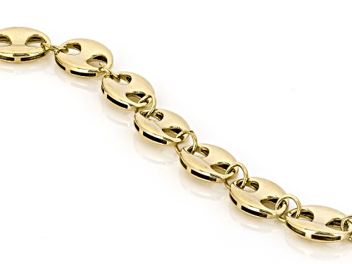 Splendido Italian Jewelry™ 10k Yellow Gold 4.75mm Puffy Mariner Link Bracelet - Size 7.75