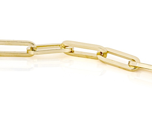 Splendido Italian Jewelry™ Oro Divino 14k Yellow Gold With Sterling Silver Core Paperclip Bracelet - Size 7.5