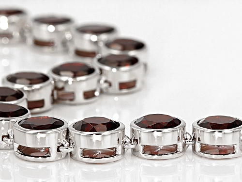 11.90ctw Round Vermelho Garnet™ Sterling Silver Necklace - Size 18