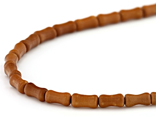 Tan Color Olive Wood appx 6x3mm Bone Shape Bead Strand appx 24-25