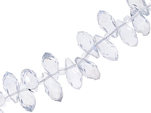 Multicolor Iridescent Glass 12x6mm Faceted Teardrop Bead Strand Set of 3