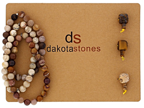 Dakota Stones™ Mala Neutral Boho Stack Bead Set Incl 3 Bead Strands And 3 Mala Beads
