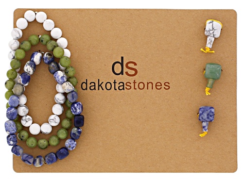 Dakota Stones™ Mala Cool Boho Stack Bead Set Incl 3 Bead Strands And 3 Mala Beads