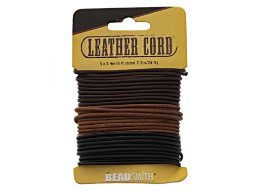 Endless Loom Cord Supply Kit Incl Leather Cord, S-Lon & Needles