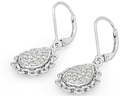 MOISSANITE FIRE® 0.72CTW DEW ROUND BRILLIANT PLATINEVE® EARRINGS
