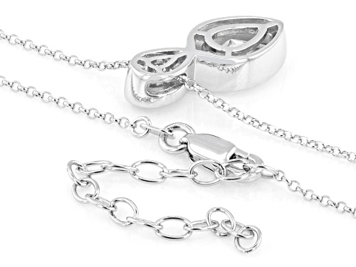 MOISSANITE FIRE® 2.53CTW DEW PEAR SHAPE PLATINEVE® NECKLACE - Size 18