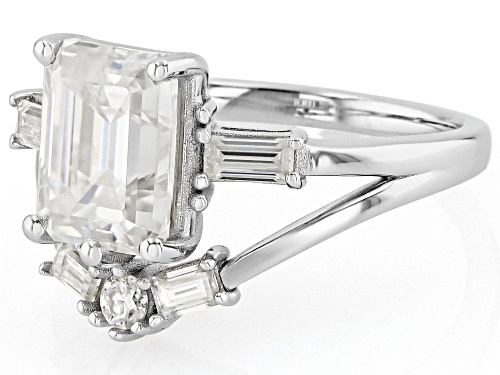 MOISSANITE FIRE® 2.92CTW DEW MULTI STONE PLATINEVE® RING - Size 10