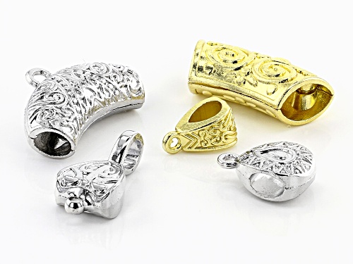 Turkish Inspired Bail Kit in 5 Designs in Silver Tone and Gold Tone 30 Pieces Total