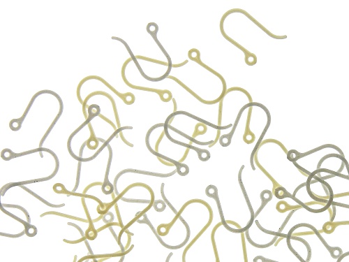 Hypoallergenic Resin Earwire Kit in Silver Color and Gold Color Appx 50 Pairs