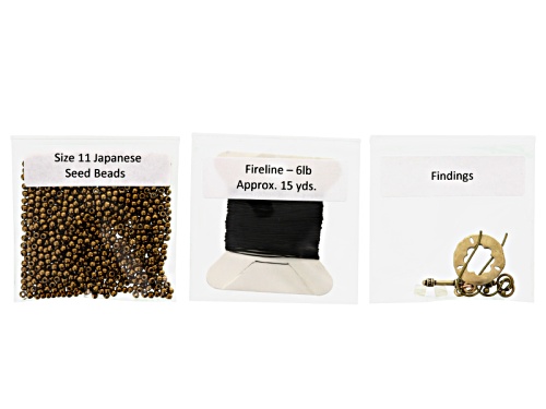 Date Night Earrings & Bracelet Supply Kit - Green & Brown Includes Tutorial