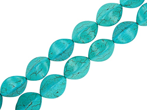 Turquoise Simulant Assorted Shapes and Sizes Set of 6