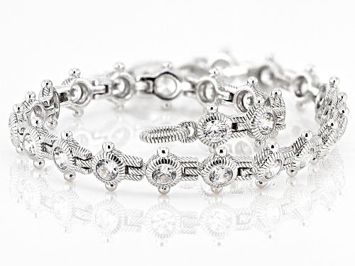 Judith Ripka Bella Luce® Diamond Simulant Rhodium Over Sterling Silver Haute Collection Bracelet - Size 7.25