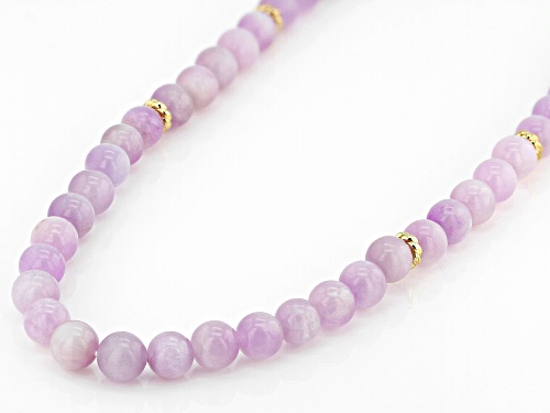Judith Ripka Milky Kunzite, & 0.58ctw Multi-Gemstone 14k Gold Clad Casablanca Loop & Toggle Necklace - Size 18