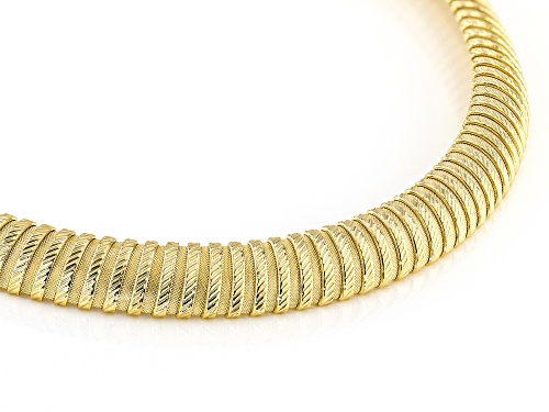 Judith Ripka 0.58ctw Bella Luce® Diamond Simulant 14k Gold Clad Verona Tubogas Necklace - Size 20