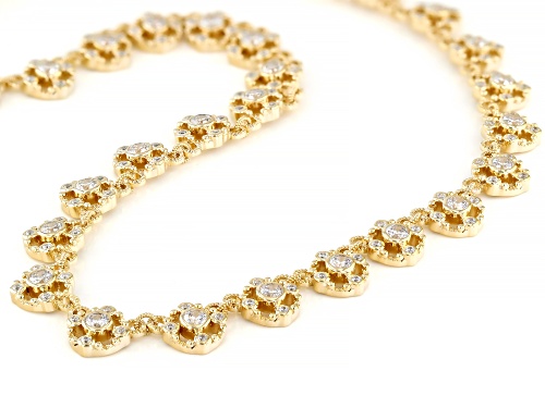 Judith Ripka 11.20ctw Bella Luce® Diamond Simulant 14k Gold Clad Garland Necklace - Size 17