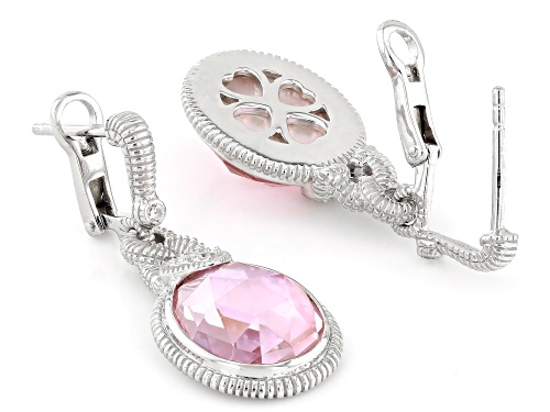 Judith Ripka Mother-Of-Pearl Bella Luce® Doublet Rhodium Over Silver Lola Earrings