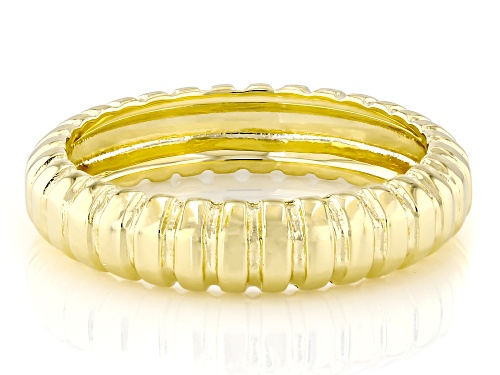 Judith Ripka 14k Yellow Gold Clad Verona Stackable Band Ring - Size 9