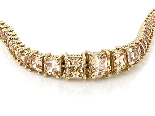 Judith Ripka 22.50ctw Champagne Bella Luce® 14k Gold Clad Bubbles Bracelet - Size 8