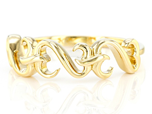 Open Hearts by Jane Seymour® 14k Yellow Gold Over Sterling Silver Band Ring - Size 8