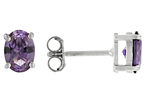 11.64ctw Multi-Color Lab Created Sapphire Rhodium Over Sterling Silver Earrings with Box Set