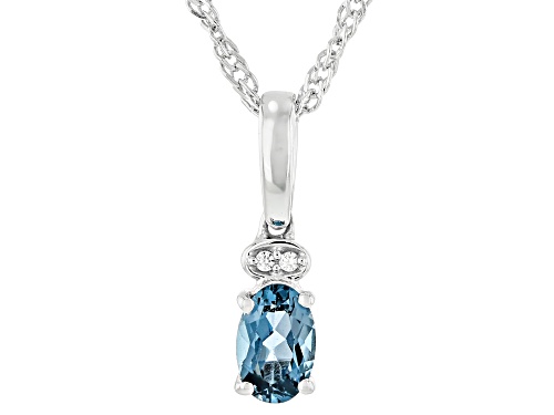 London Blue Topaz Rhodium Over Sterling Silver Pendant with Chain, Earrings, and Ring Set